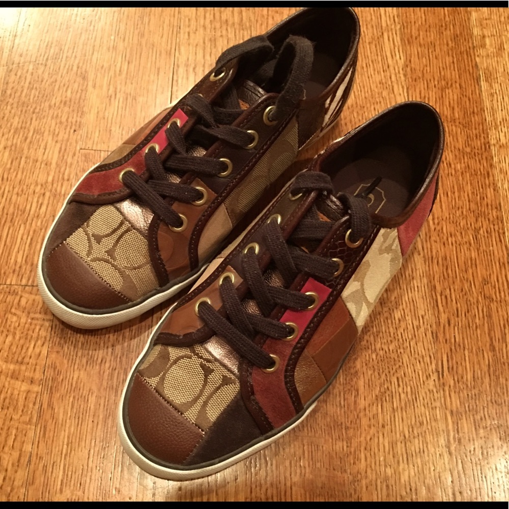 Coach Patchwork Leather Sneakers, 6 - image 1